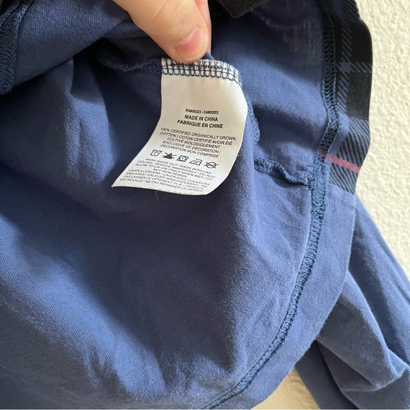 Women's NIKE Blue Red Patchwork/Color Block Cropped Long Sleeve T Shirt Size XS - Picture 6 of 8